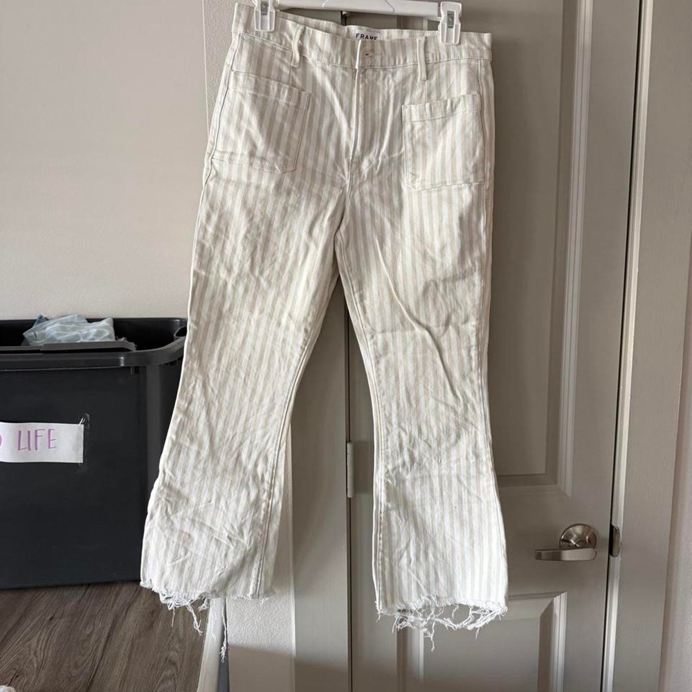 Frame Striped Jeans